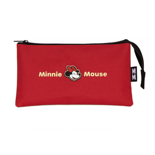 Estuche portatodo triple Minnie Mouse Disney 21x11x3,5cm