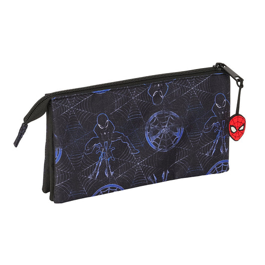 Estuche portatodo triple SPIDERMAN attack 22x3x12cm