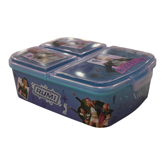 Fiambrera sandwichera tupper triple Kpop Demon Hunters (Huntrix) - Tupper