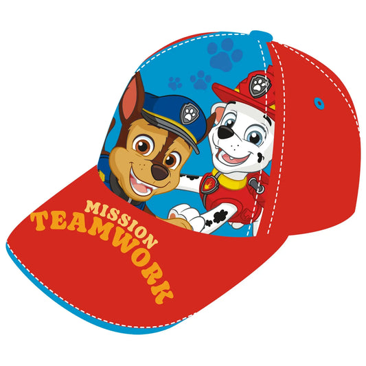 Gorra infantil Patrulla Canina Chase Marshal Teamwork 48/51cm | Gorro para niños con personaje animado