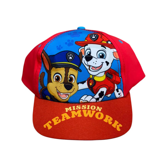 Gorra infantil Patrulla Canina Chase Marshal Teamwork 48/51cm | Gorro para niños con personaje animado