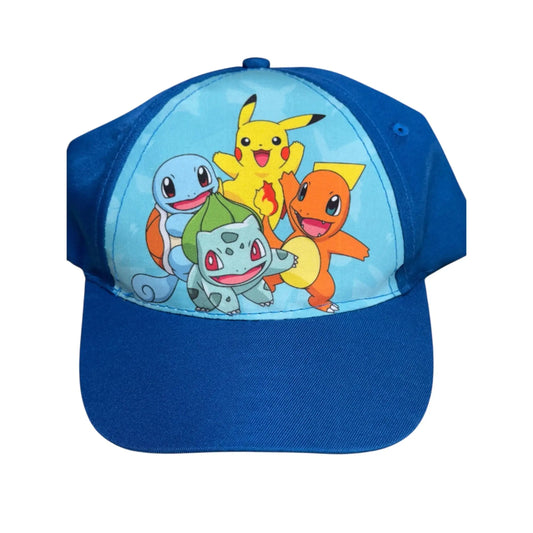 Gorra infantil Pokémon Iniciales Azul 52cm | Gorro para niños con personaje animado