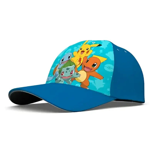 Gorra infantil Pokémon Iniciales Azul 52cm | Gorro para niños con personaje animado