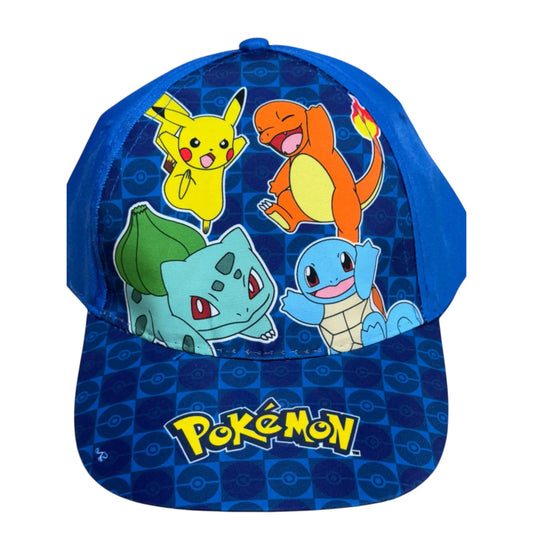 Gorra infantil Pokémon iniciales azul II 54/56cm | Gorro para niños con personaje animado