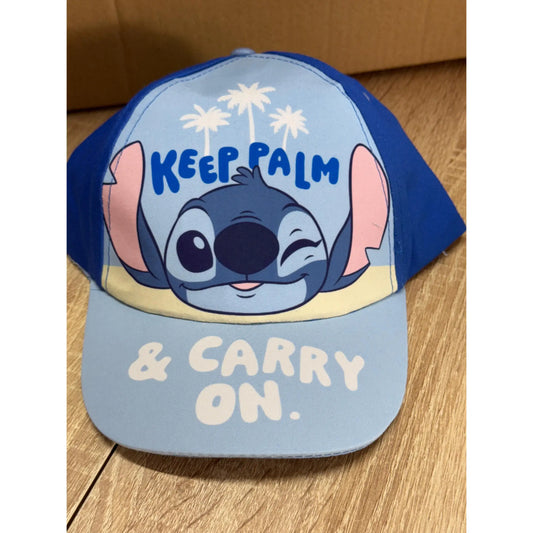 Gorra infantil Stitch Carry on Azul 51-54cm | Gorro para niños con personaje animado