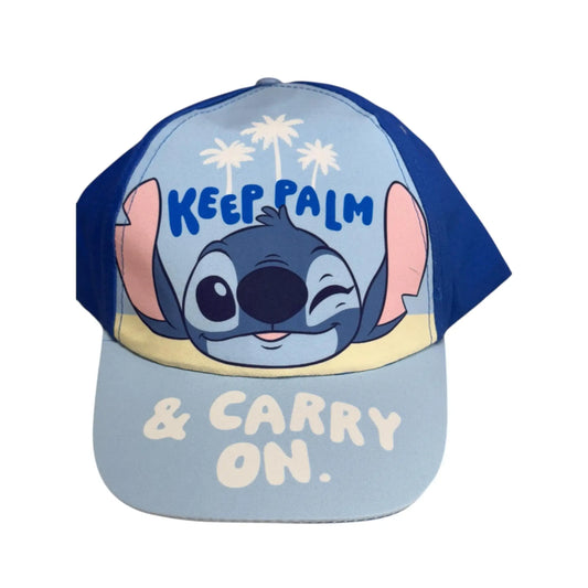 Gorra infantil Stitch Carry on Azul 51-54cm | Gorro para niños con personaje animado