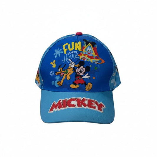 Gorra niños infantil de Mickey Mouse Disney azul fullprint 52cm