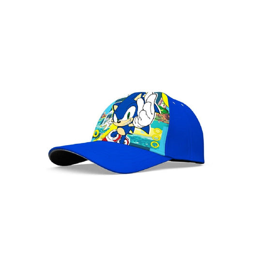 Gorra poliéster Sonic erizo azul talla 52CM