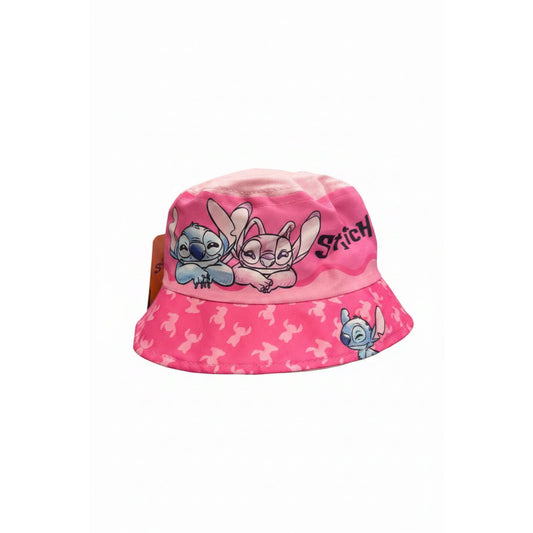 Gorro sombrero de pescador Stitch rosa infantil talla 52 - Gorra