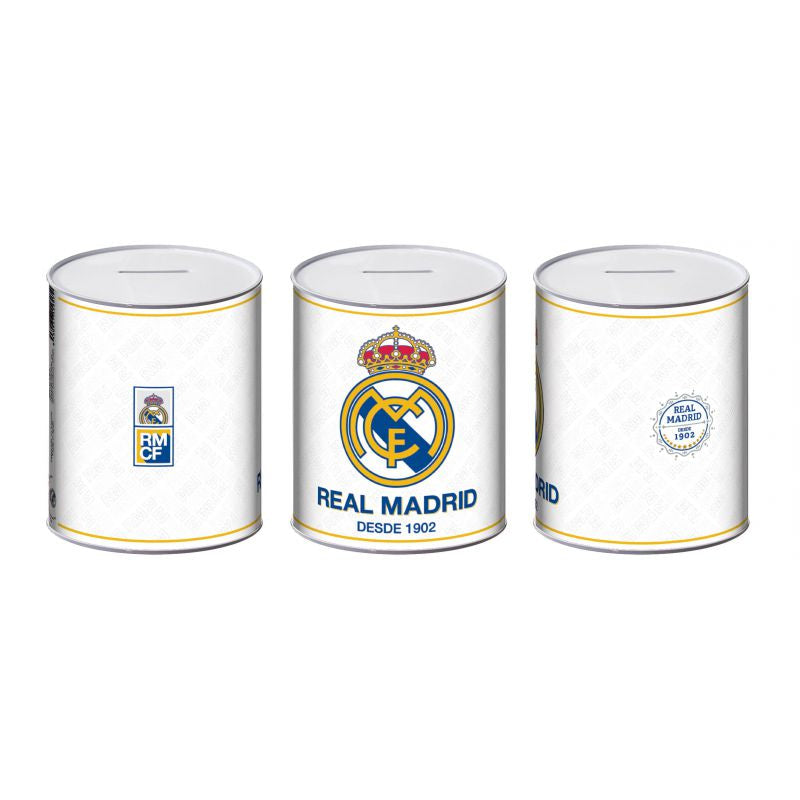 Hucha de metal Real Madrid CF 10x10x12cm