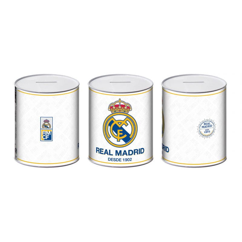 Hucha de metal Real Madrid CF 10x10x12cm