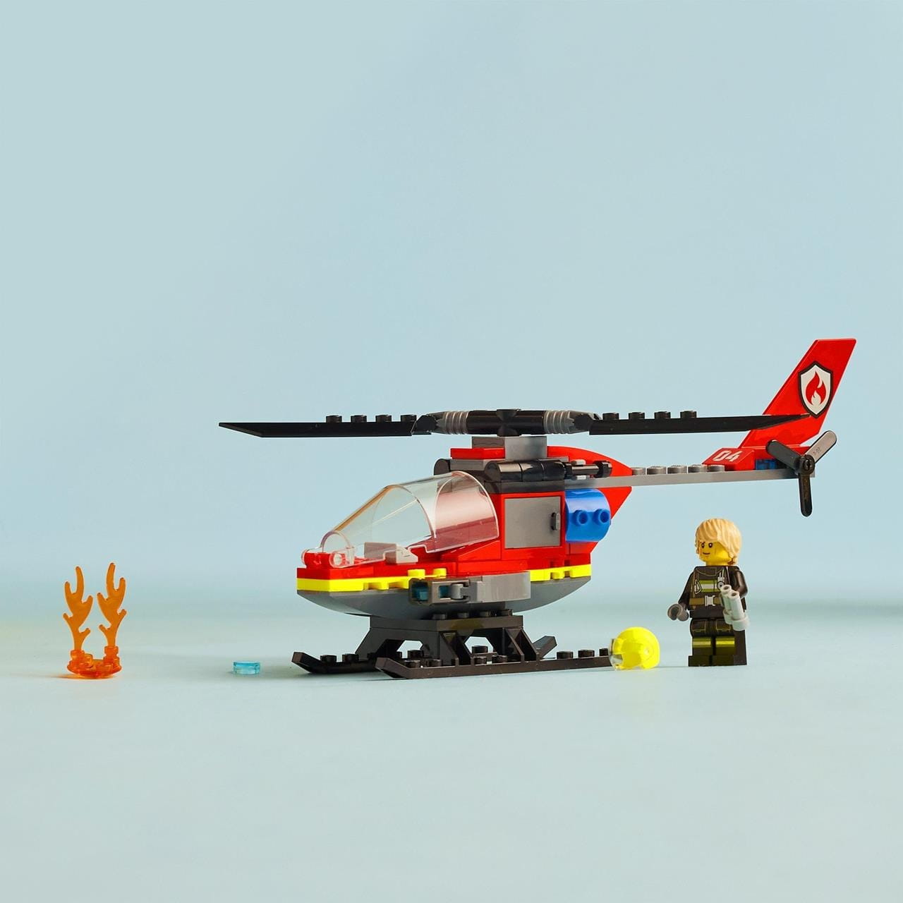 Juego de construcción Helicóptero Rescate bomberos Lego City 60411 - Juguete