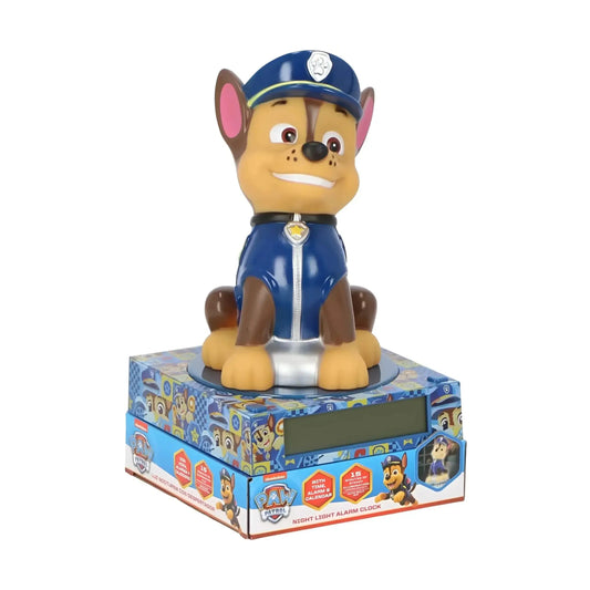 Lámpara infantil 3D con despertador PATRULLA CANINA 25cm