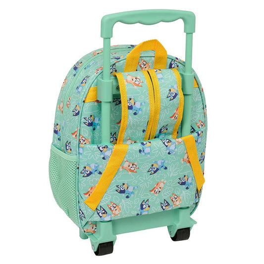 Mochila 3D Bluey y Bingo con carro 27x10x33cm