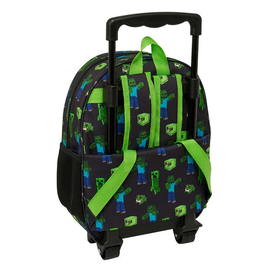 Mochila 3D Minecraft ’Boom’ con carro 27x10x33cm
