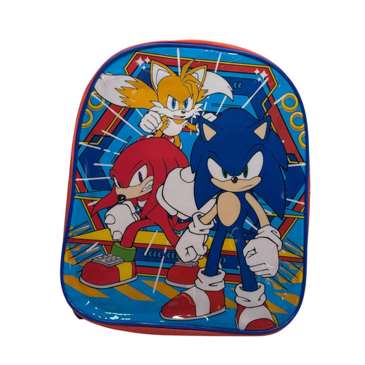Mochila Escolar Infantil Sonic para Niños – 24x29x9cm