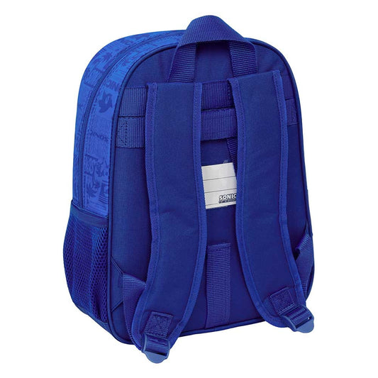 Mochila escolar Sonic The Hedgehog adaptable a carro 26x34x11cm