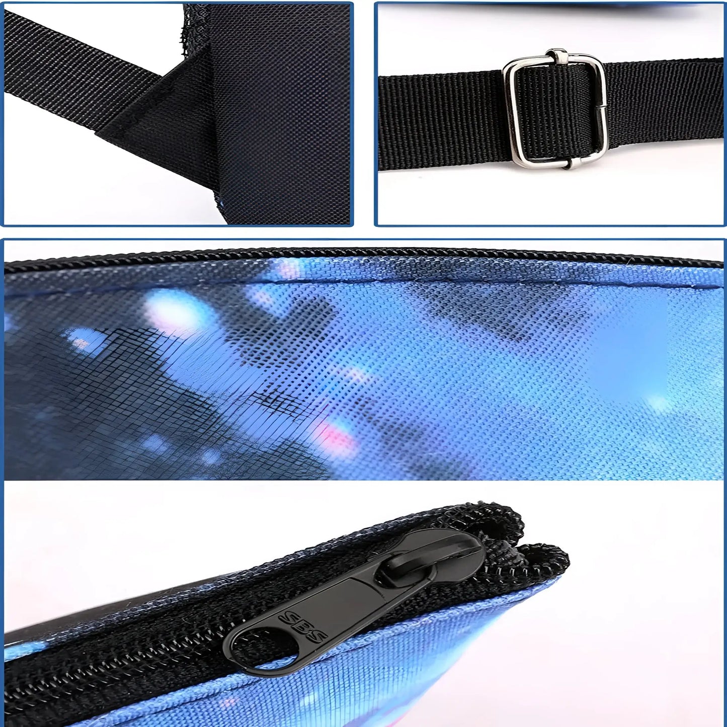 Mochila Escolar Stitch Set 3 Piezas para Niños y Adolescentes—Set de Estuche Bandolera Diseño Dibujos Animados Moda