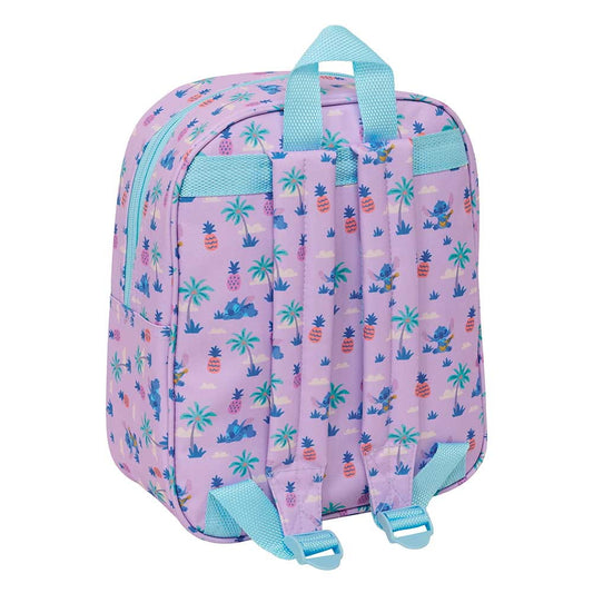 Mochila guardería 3D Stitch ukelele Disney 22x10x27cm