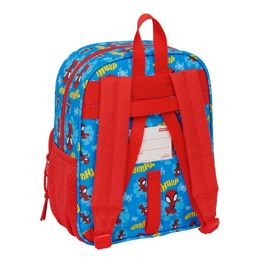 Mochila infantil con bolsillo adaptable a carro Spidey Marvel Spiderman 22x10x27cm