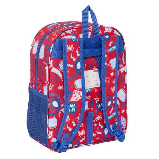 Mochila infantil con bolsillo adaptable a carro SPIDEY spiderman 26x11x34cm