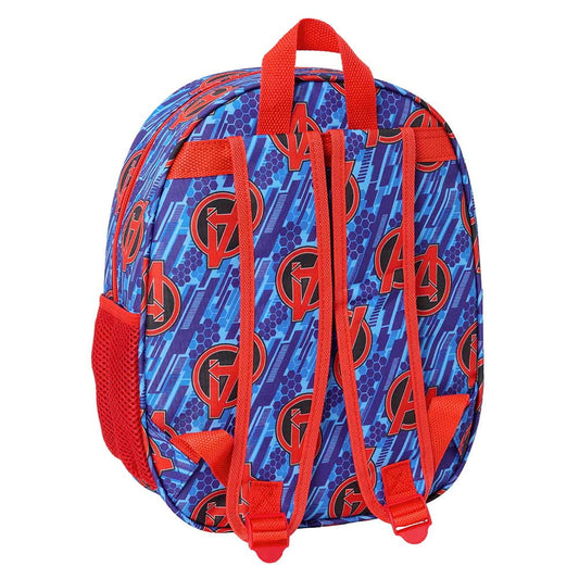 Mochila infantil escolar MARVEL AVENGERS 3D 27x10x33cm