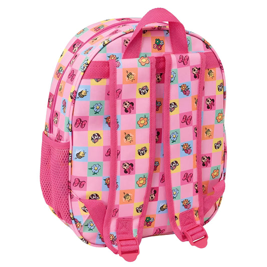 Mochila infantil escolar Minnie Mouse Disney 3D 27x10x33cm