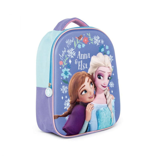 Mochila infantil Frozen Anna y Elsa 3D 26x32x10cm