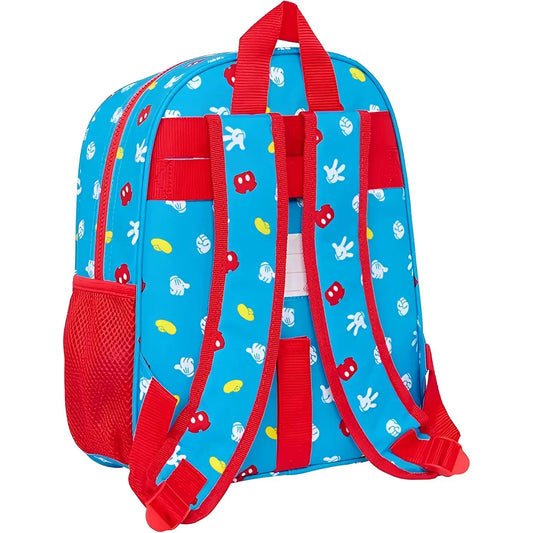 Mochila Infantil de Mickey Mouse 28x10x34 Unisex