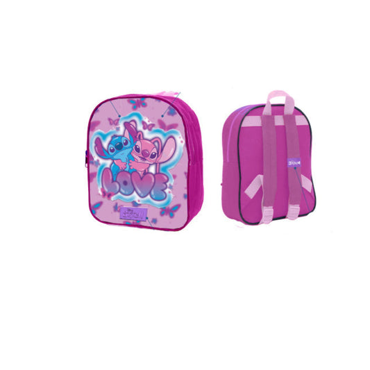Mochila infantil Stitch y Ángel Disney 33x20x8cm