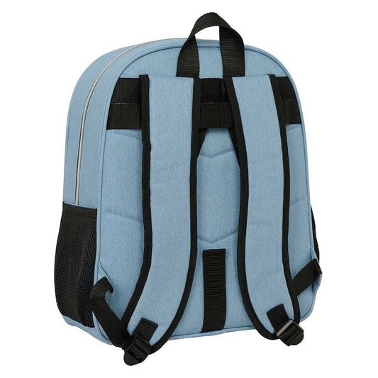 Mochila junior adaptable a carro K-POP Demon Hunters - Huntrix azul 32x12x38cm