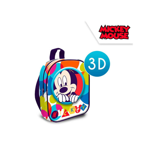 Mochila MICKEY MOUSE 3D 23x30x10cm - infantil
