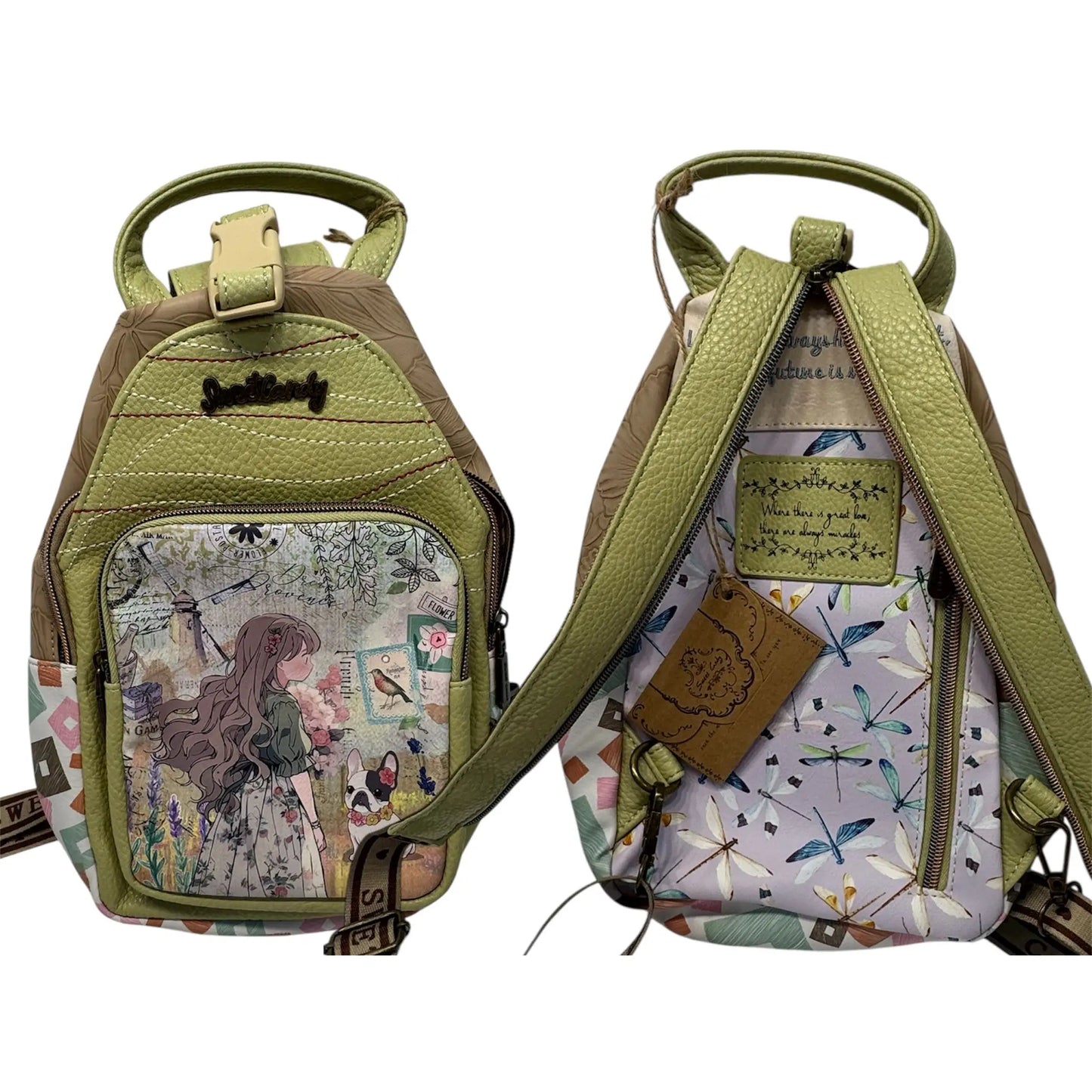 Mochila Mujer Sweet Candy Verde