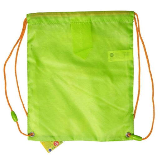 Mochila saco de cuerdas infantil Dinosaurios para merienda y almuerzo 30x25cm - Bolsa