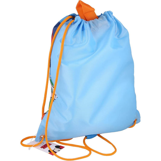 Mochila saco de cuerdas infantil Mickey Mouse Disney para merienda y almuerzo 30x25cm - Bolsa
