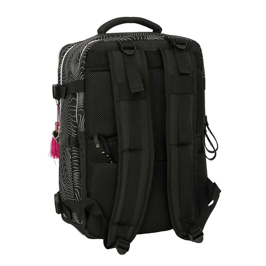Mochila viaje cabina portátil 15,6’’ K-POP Demon Hunters - Huntrix ’Energy’ negra 29x19x44cm
