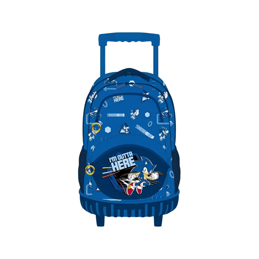 Mochilas con ruedas Sonic 49X36X24cm - Mochila infantil