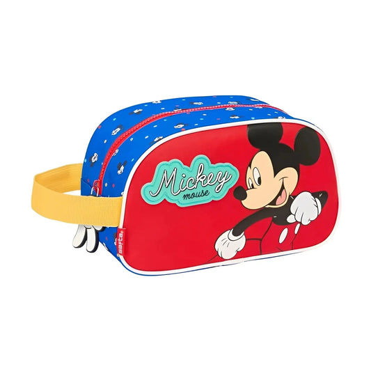 Neceser escolar con asa MICKEY MOUSE GOOD DAY adaptable a carro 26x12x15 cm