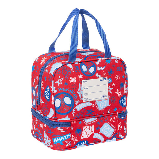 Neceser escolar infantil porta meriendas SPIDEY spiderman 20x15x20cm