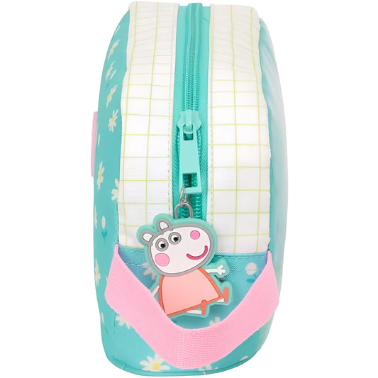 Neceser porta desayunos térmico PEPPA PIG PRETTY FLOWERS 21.5x6.5x12 cm