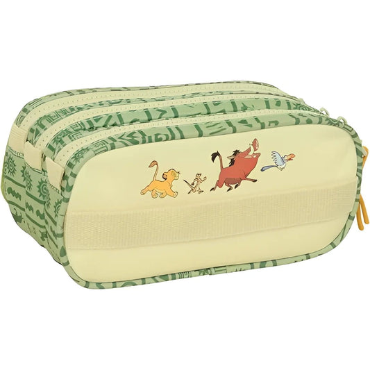 Neceser portatodo triple escolar con asa REY LEÓN MUFASA 21x10x8cm