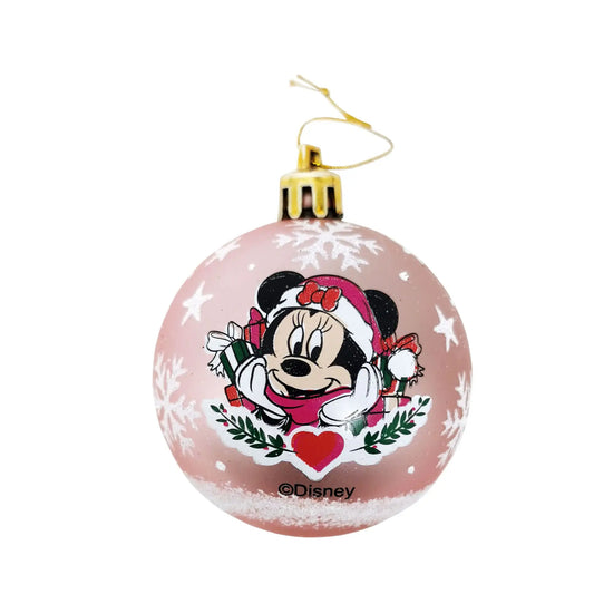Pack 10 bolas de navidad 6cm diámetro MINNIE MOUSE DISNEY