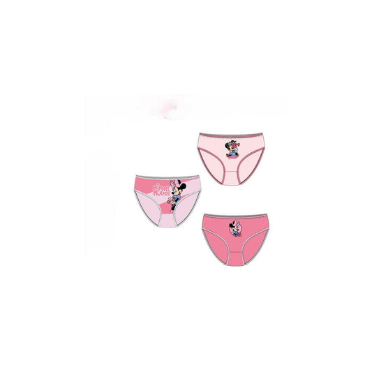 Pack 3 braguitas slips niña Minnie Mouse 6/8 años (126cm)