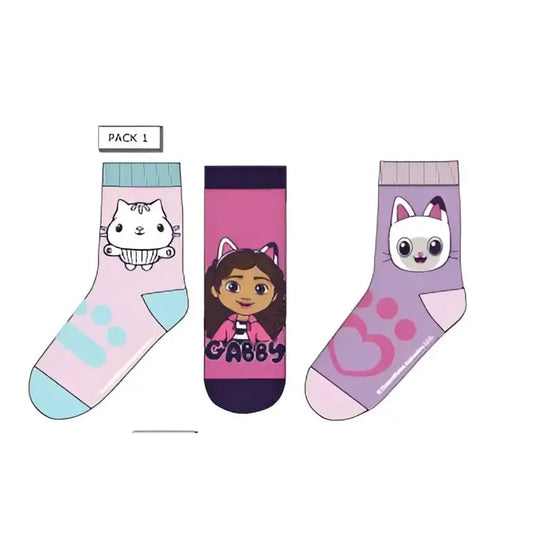 Pack 3 calcetines infantiles GABBY´S DOLLHOUSE 1