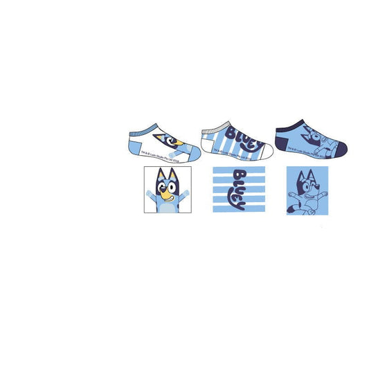 Pack 3 calcetines infantiles tobilleros Bluey amarillo 23/26