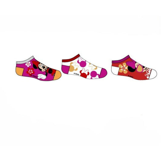 Pack 3 calcetines infantiles tobilleros color Minnie Mouse Disney 31/34
