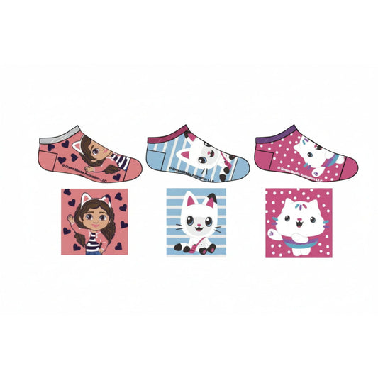 Pack 3 calcetines infantiles tobilleros Gabby´s Dollhouse 1 23/26