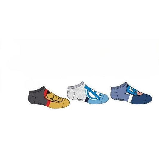 Pack 3 calcetines infantiles tobilleros Marvel Avengers 2 27/30