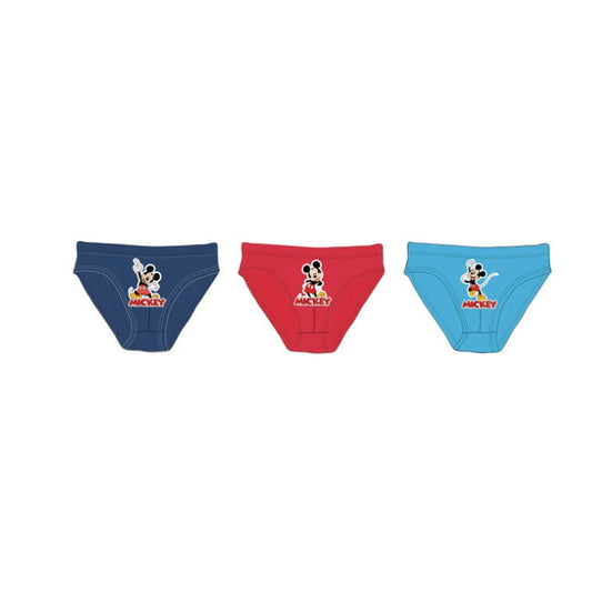 Pack 3 calzoncillos slips niño Mickey Mouse 4/5 años (108cm)