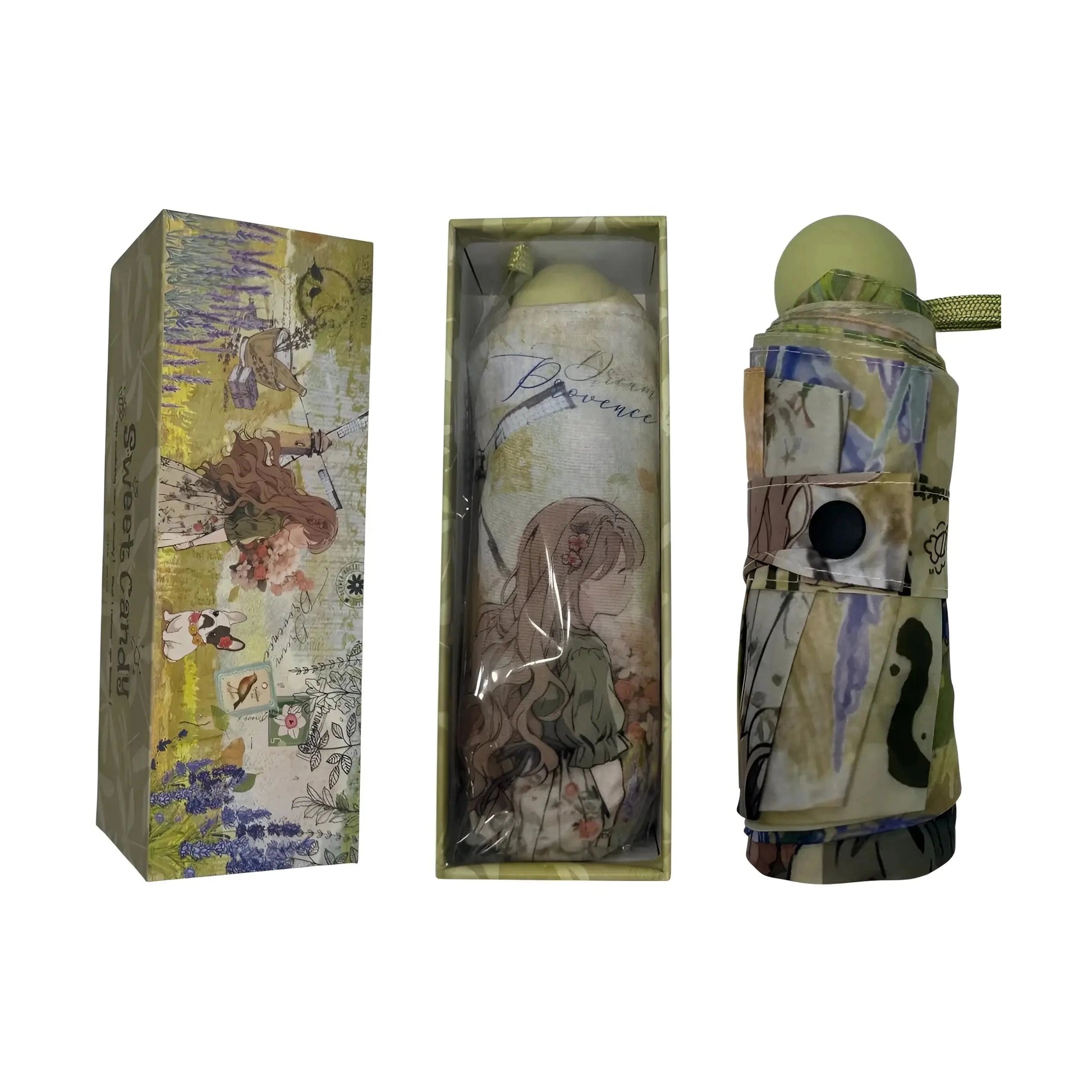 Paraguas con caja Sweet Candy